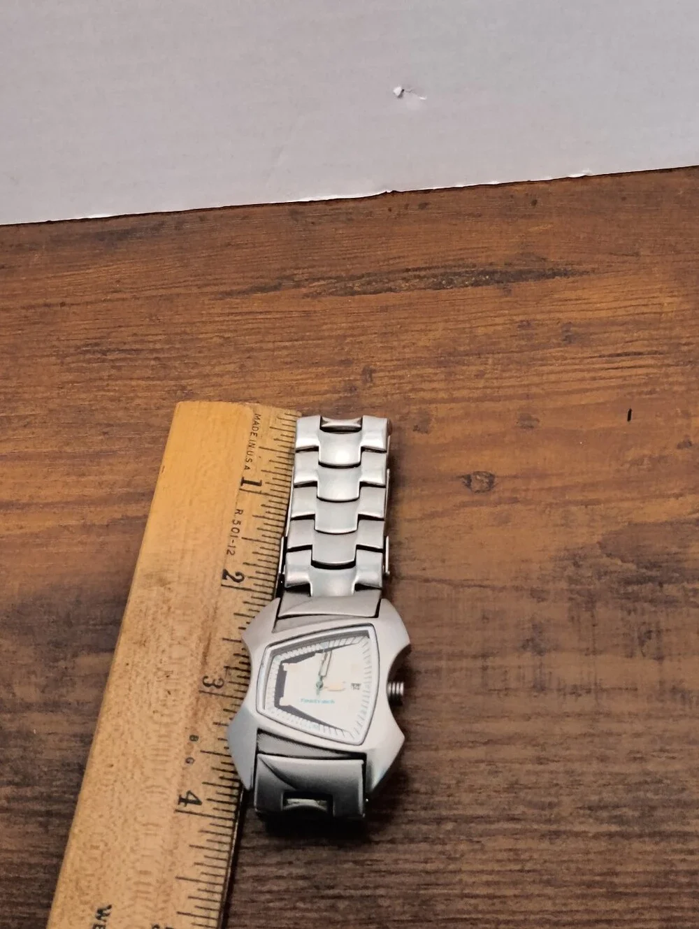 FastTrack Uniquely Shaped Stainless Steel Men's Watch - New Battery
